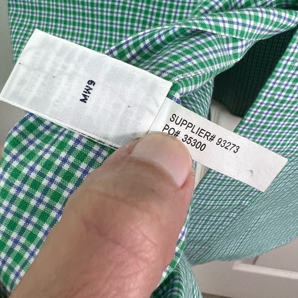 Ralph Lauren Classic Fit Plaid Long Sleeve Button Down Shirt Green Blue Sz 18 - Picture 10 of 10